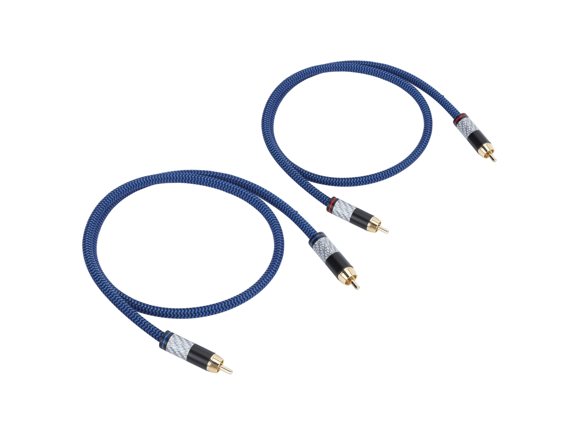 Cable de audio RCA (conexión dual, amplificación de señal)