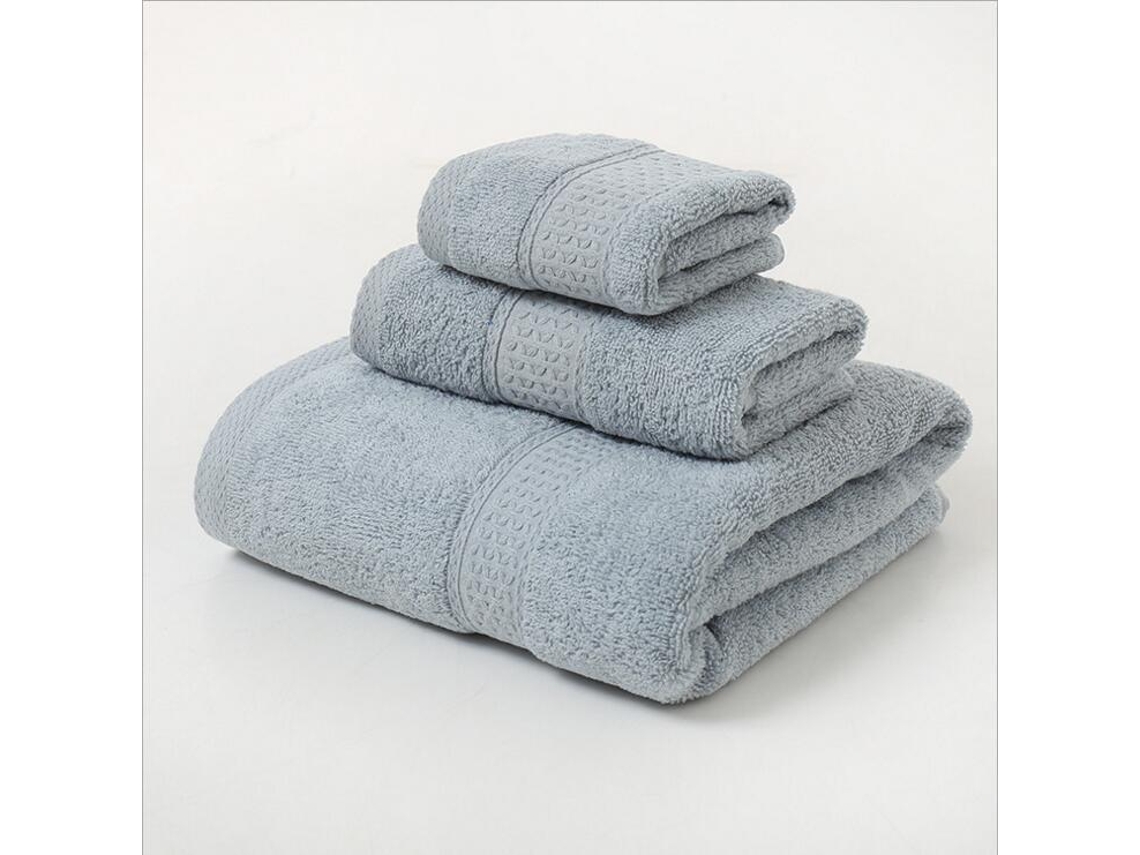 Toalla de Baño Kofihety Liso Ideal Gris (26x17x5cm)