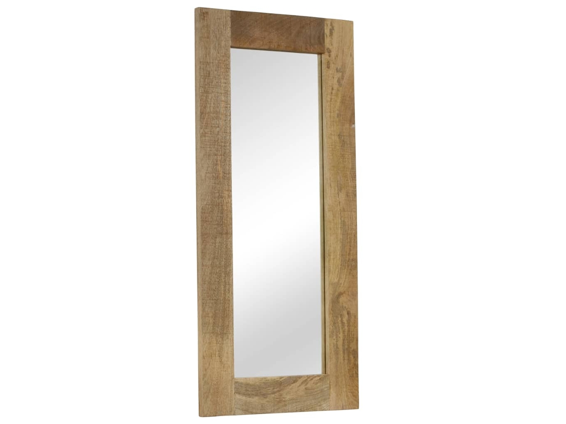 Espejo De Madera Maciza De Mango 50x110 Cm