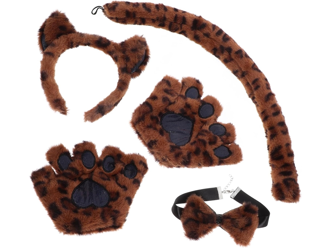 Juego De Orejas De Gato Con Lazo, Accesorios Para Disfraces De Fiesta, Divertidos Disfraces