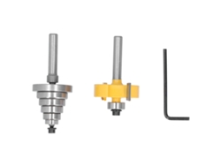 Conjunto De Brocas De Router Con Ranura 1/4in De Mango Y 6 Rodamientos 3/8in 1/2in 5/8in 3/4in 7/8in 1‑1/8in Herramientas De Carpintería