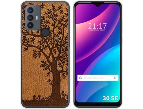 Carcasa para TCL 30 SE TUMUNDOSMARTPHONE Dibujos Cuero 03 Multicolor