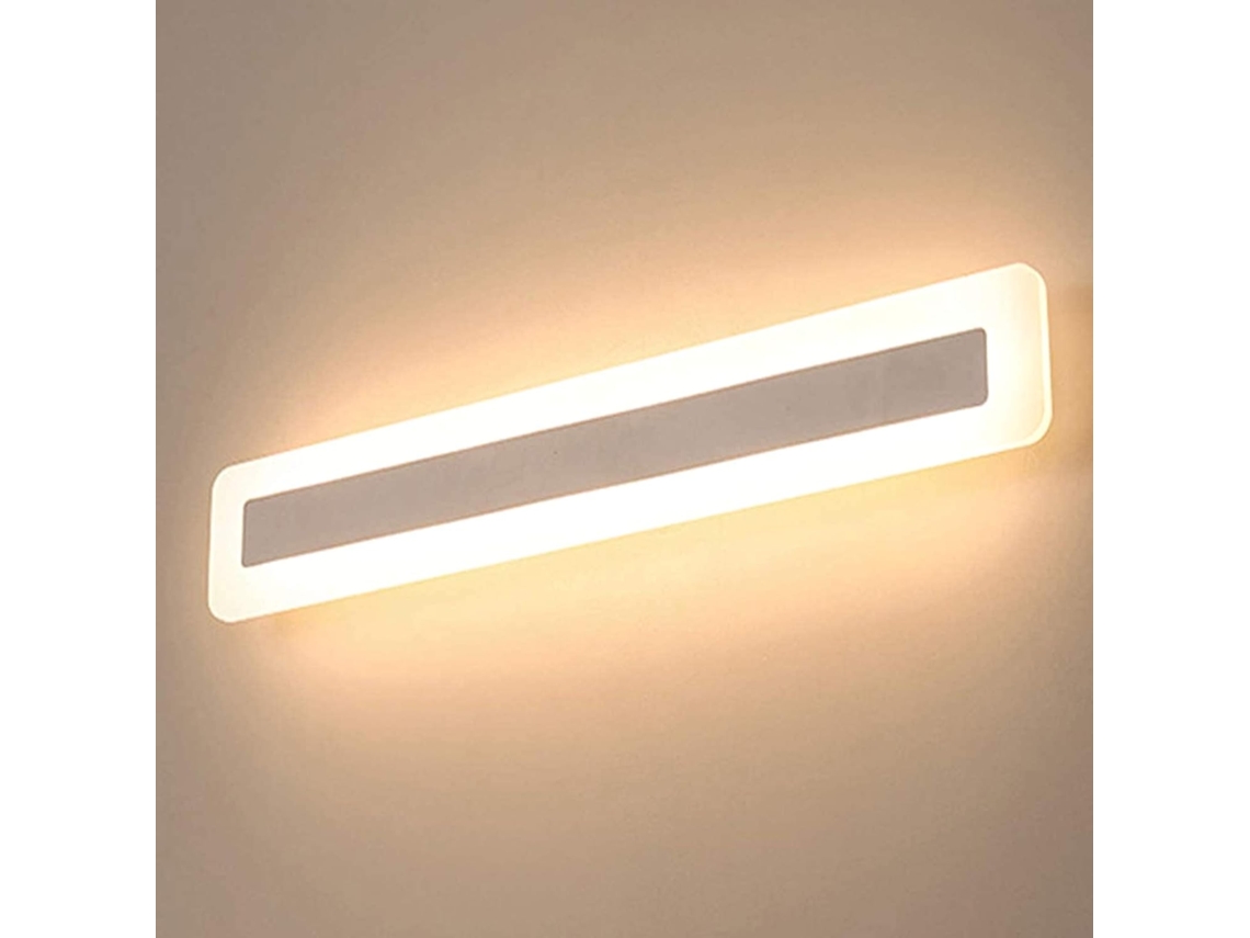 Lámpara de pared para baño moderna, lámpara de espejo con luz LED resistente al agua, iluminación de baño acrílica de bajo consumo.