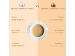 Cápsulas Reutilizables De Acero Inoxidable Para Nespresso Vertuoline Y Vertuoplus Con Accesorios.