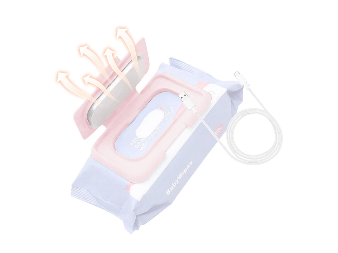 Calentador Portátil Usb Para Toallitas Húmedas Para Bebés, Ideal Para Viajes - Azul/rosa/blanco