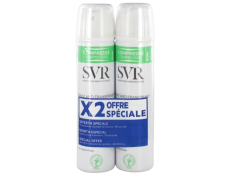 Desodorante Spirial Desodorante Anti-Transpirante Spray Lote de 2 X 75 Ml SVR