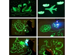 Pizarra Led Con Lápiz Fluorescente - Juguete Educativo Para Niños - Regalo Mágico
