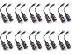 10 Pares De Balunes De Video Hd Bnc De 8 Mp, 1080p Y 720p, Transceptores Utp, Cat5, Cvi, Tvi Y Ahd.