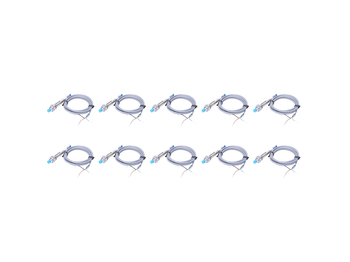 Jyio 10 Piezas Sensor De Proximidad Inductivo Lj8a3-2 Z M8 Cc 3 Cables Pnp No