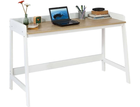 Escritorio SOBUY (Blanco - MDF - ‎ 125x51x80 cm)