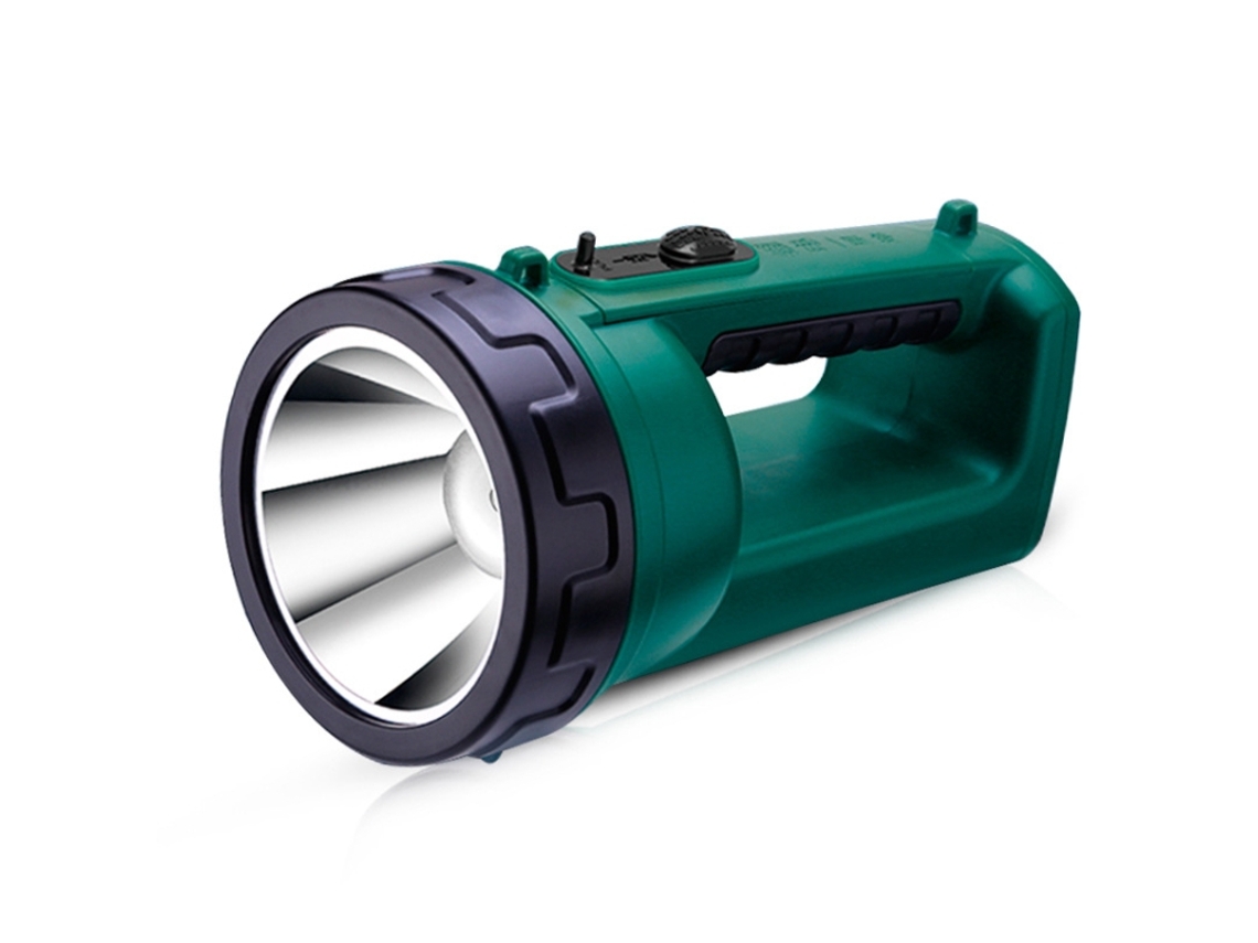 (verde Oscuro) Reflector Led De Alta Potencia Con Haz De Largo Alcance, Linterna De Emergencia Recargable De Alta Potencia Para Exteriores