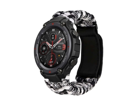 Pulsera de Alambre Trenzado para Amazfit T-Rex 2 Blanco y Negro VEANXIN
