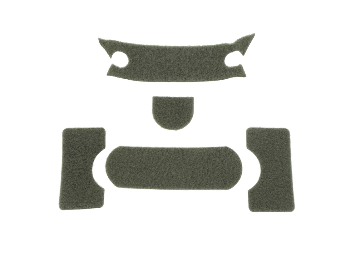 2026-5 Pcs Kit De Gancho Y Velcro Para Casco Universal Diy Espesorado Verde Para Mich M88 Fast