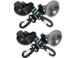 Ganchos Multiusos Con Ventosa De 4 Piezas Con Cuerda Para Colgar Portátil Para Camping, Coche Y Uso Al Aire Libre.