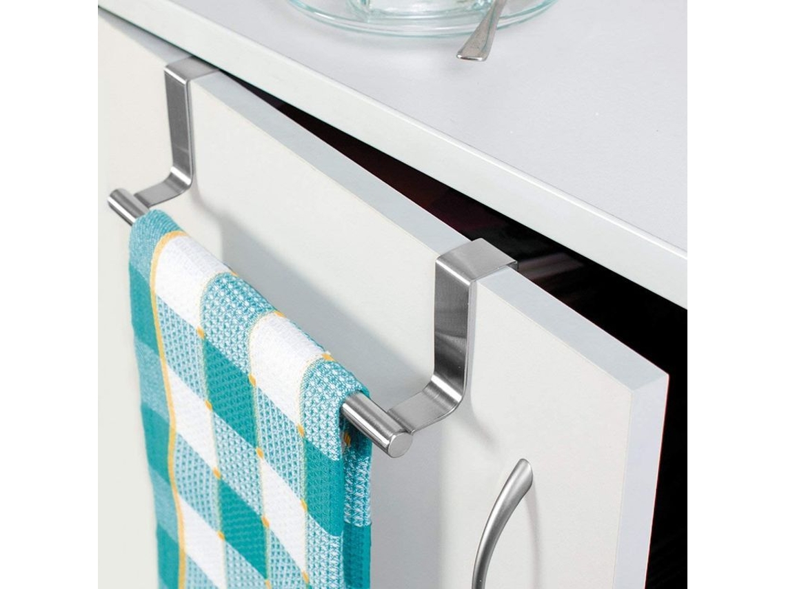 Toallero Horizon, Acero Inoxidable, No Requiere Taladrar, Para Puertas De Armario, 23 Cm