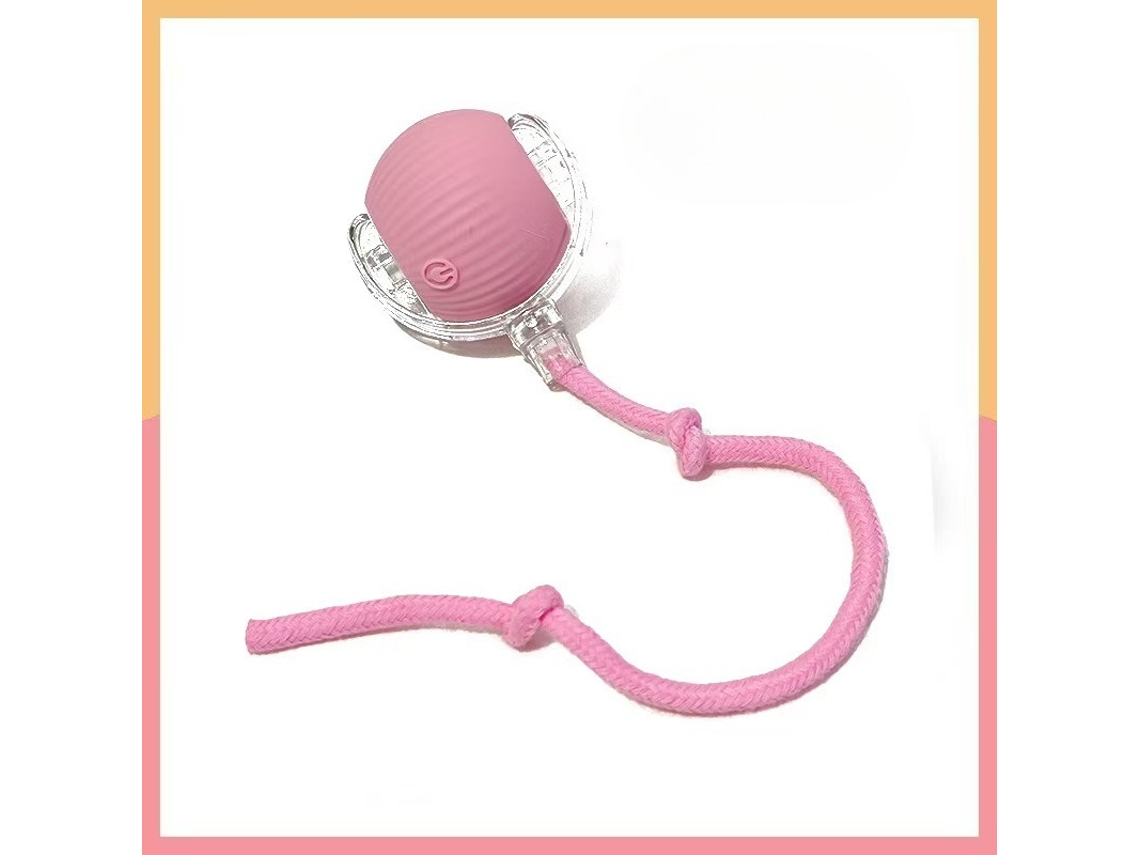 Brinquedo Interativo Bola Elétrica 360°,rola Rápido, Automático Para Gatos Indoor Rosa Hexinyigjly