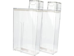Balde Transparente De 2 Peças Para Loção E Detergente, Grande Capacidade Para Organização E Armazenamento De Roupas Em