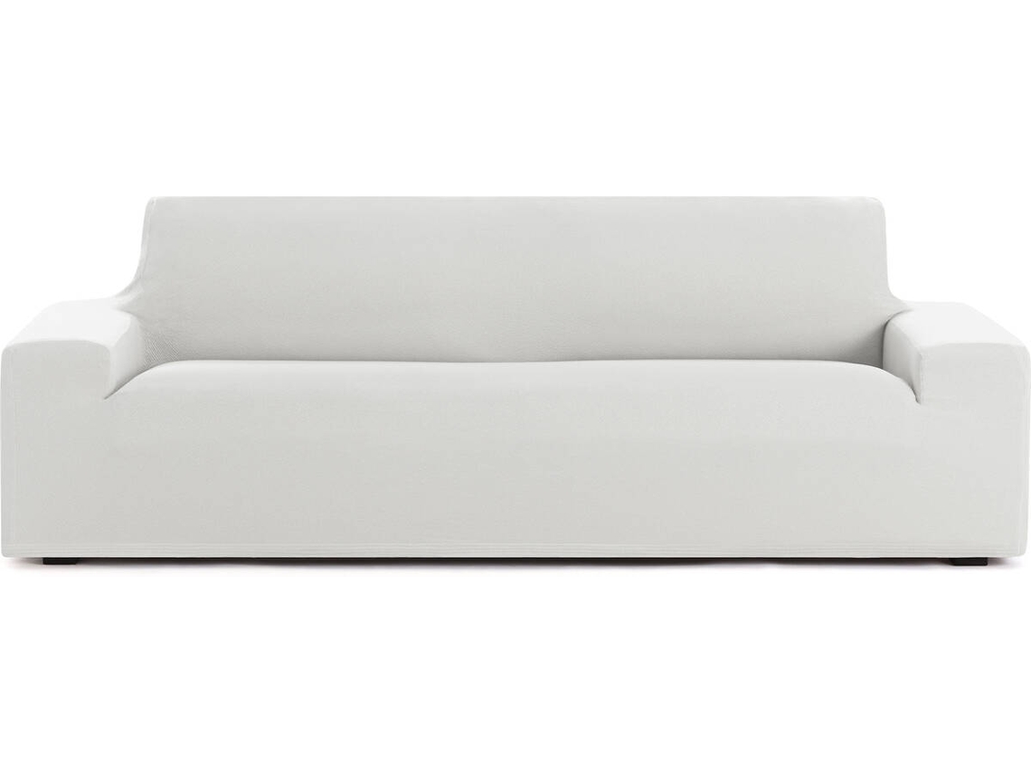 Funda de Sofá 3 Plazas EYSA Premium Bronx Tejido Multielástico (210 x 70 x 110 cm - Poliéster - Blanco)