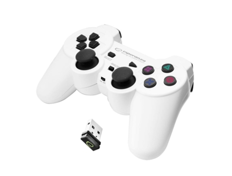 Gamepad inalámbrico para PC/PS3, GX600 - Blanco