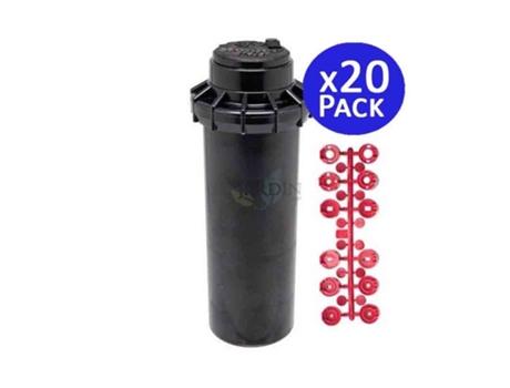 Aspersor de Riego HUNTER Pgp-Adj 3/4 Alcance 6,4 a 15,8 M Pack 20 HUNTER