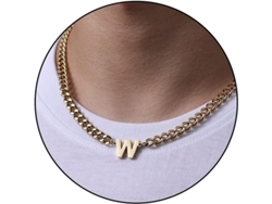 2026-collar De Cadena Cuban Link Con Letra Inicial A-z Acero Inoxidable 6.5mm 18+2 Pulgadas Regalo De Joyería Para Hombres Mujeres Niños