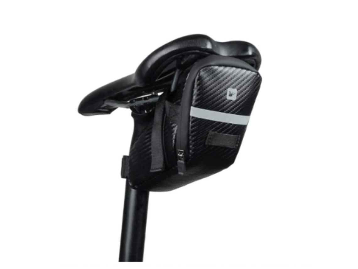 Bolsa trasera para sillín de bicicleta, cámara de carretera, herramientas de ciclismo, portaequipajes trasero para bicicleta de montaña (1 unidad, color negro, FACPOET)