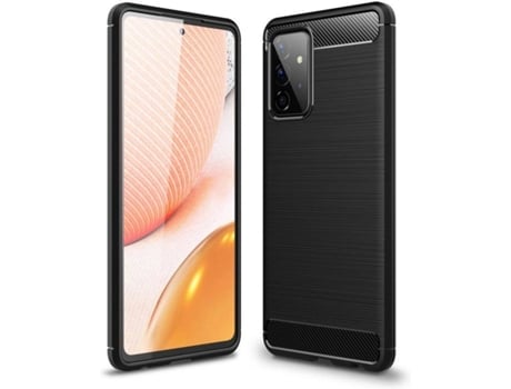 Carcasa + Protector Samsung Galaxy A72 4G 5G HFS-HOUSE Carbone Negro