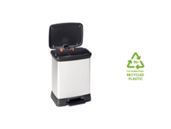 Cubo de basura CURVER Plateado Plástico
