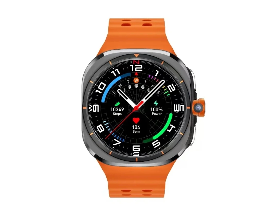 Reloj inteligente ELORY con cámara giratoria, tarjeta SIM/Wi-Fi, GPS, pantalla AMOLED, brújula, para Android e iOS.