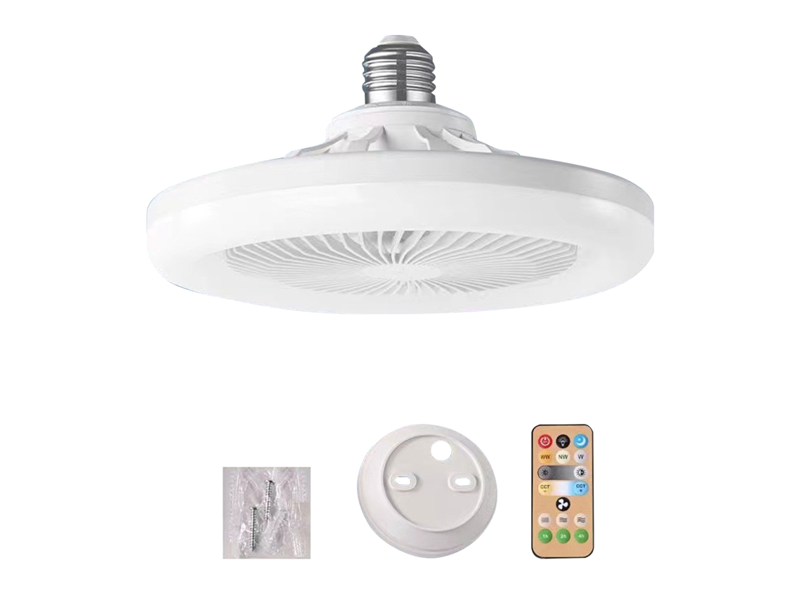 Yncm2026-lámpara De Techo Con Ventilador Silencioso, 3 Velocidades, Control Remoto Para Sala Comedor Dormitorio Niños Hogar Moderno