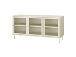 Mueble De Tv Lindau Con 3 Puertas 120x40x59cm - Blanco Crema en.casa