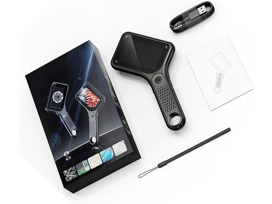 Microscopio Con Aumento De 500x Y 8 Led Para Evaluaciones Precisas Y Didácticas. Luz Abs.