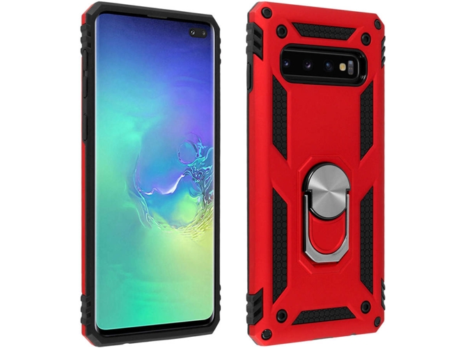 Carcasa Samsung Galaxy S10+ AVIZAR Anillo Rojo