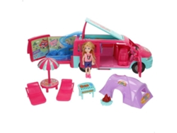 Muñeca c/furgoneta camping y accesorios Bella COLORBABY
