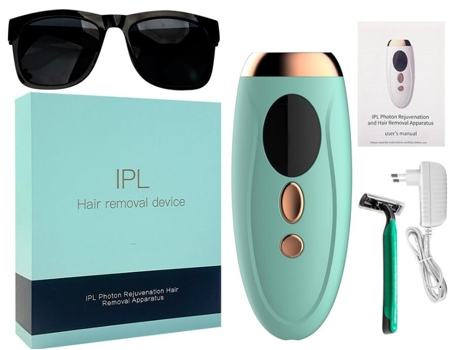 Depiladora de luz pulsada EZII XBH-01 IPL cara y cuerpo Verde claro