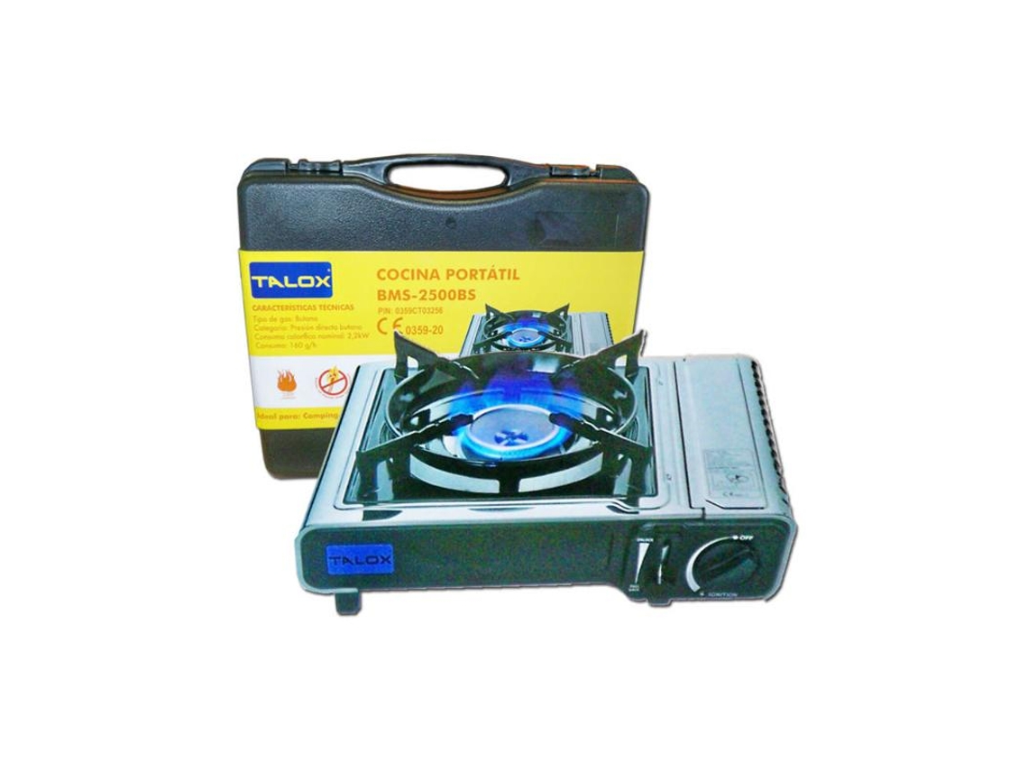 Talox cocina portatil piezo+maletin 2,9 kw=bms-2500