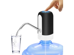 Dispensador eléctrico de agua USB de 5 galones con bomba para botellas de agua para camping y oficina, negro GERTIZ