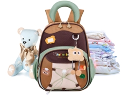 Mochila para niñas con diseño de dibujos animados, 32 cm de altura, para niños de 3 a 6 años.