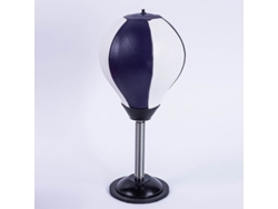 Saco de Boxeo Inflable con Ventosa para Mesa, Ideal para Entrenamiento y Alivio del Estrés CUICH (blanco y negro)