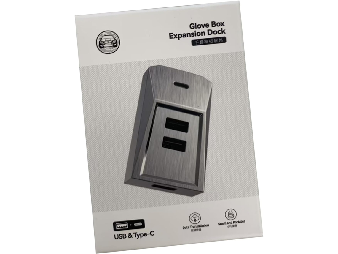 Adaptador De Cargador Usb Para Coche, Estación De Carga Para Guantera, Cargadores Flocados