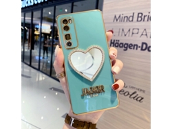 Capa Para Teléfono (espejo De Corazón De Amor) Yue Xinghui Iphone Hierba Leche Verde Apple Xr