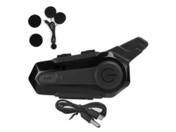 Fone De Ouvido Bluetooth Walkie Talkie Para Capacete De Motocicleta Equipamento Ciclismo Música