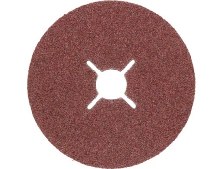 Conjunto de 12 Disco de Lija BOSCH en Fibra para Amoladora - Corindo D= 125 mm; G= 36 - 100 - 12 Un