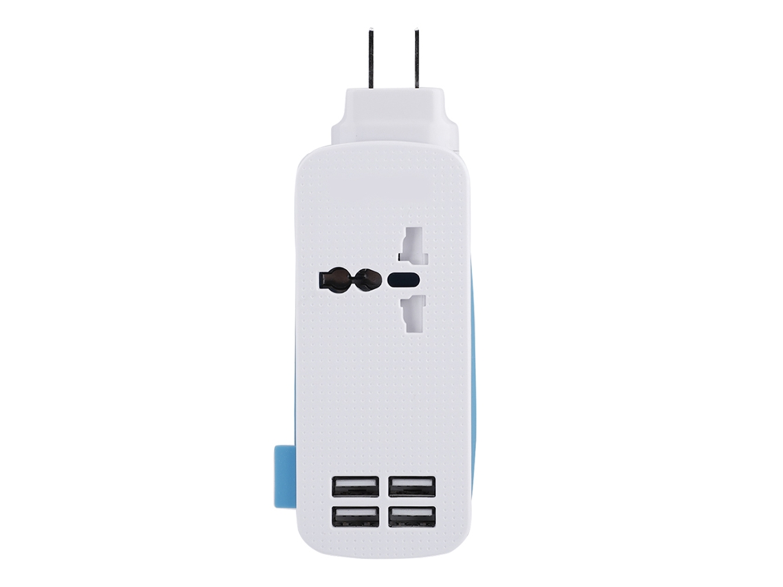 Cargador De Viaje (4 Puertos Usb, Portátil)