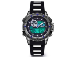 Reloj Deportivo Multifuncional De Doble Movimiento E Impermeable Para Hombre (azul).