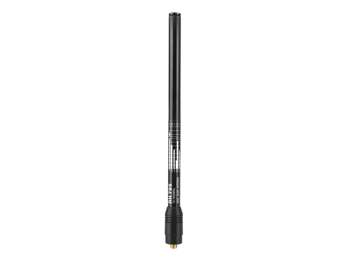 Antena Telescópica Rh-795 De 2,15 Dbi, 70-1000 Mhz, 10 W, Con Conector Sma Hembra, Para Escáner/ht
