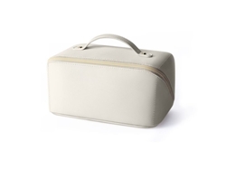 2026-bolsa De Viaje De Maquillaje Portátil Pu, Impermeable, Gran Capacidad Para Organizar Cosméticos Y Accesorios (blanco)