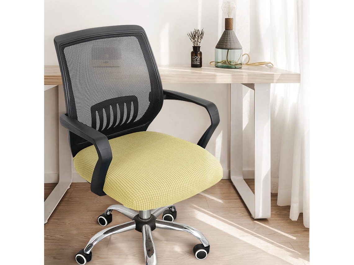 Fundas Elásticas Para Sillas Protectores De Cojines De Asiento Para Sillas De Oficina (beige) Chrui