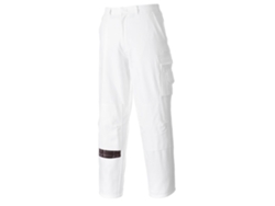 Pantalones de pintor: comodidad y funcionalidad para artesanos / Blanco alto / S Portwest