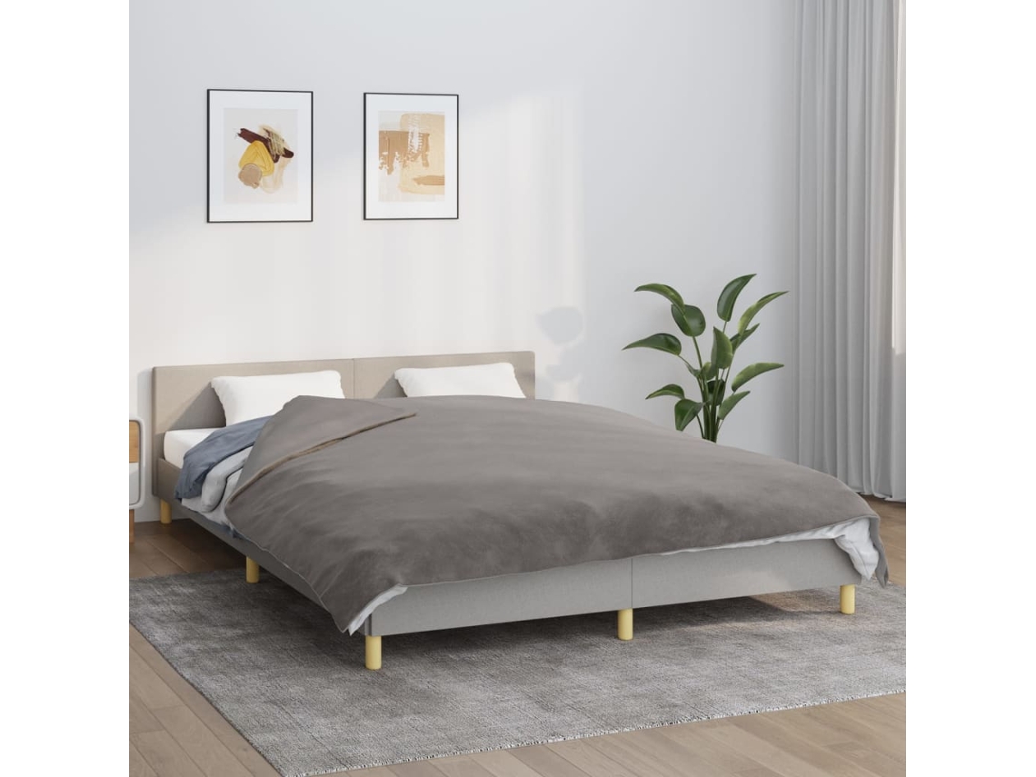 Manta Con Peso Con Funda Tela Gris 200x220 Cm 13 Kg